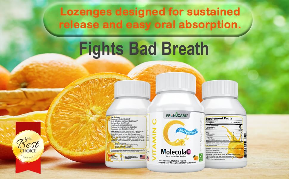 PRONUCARE Vitamin C Buccal Lozenge showing individual lozenge