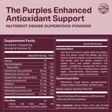 Proper Antioxidant Drink Powder 240g back view with nutritional information