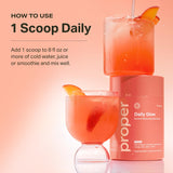Proper Daily Glow Beauty Blend 231g peach flavour nutritional information