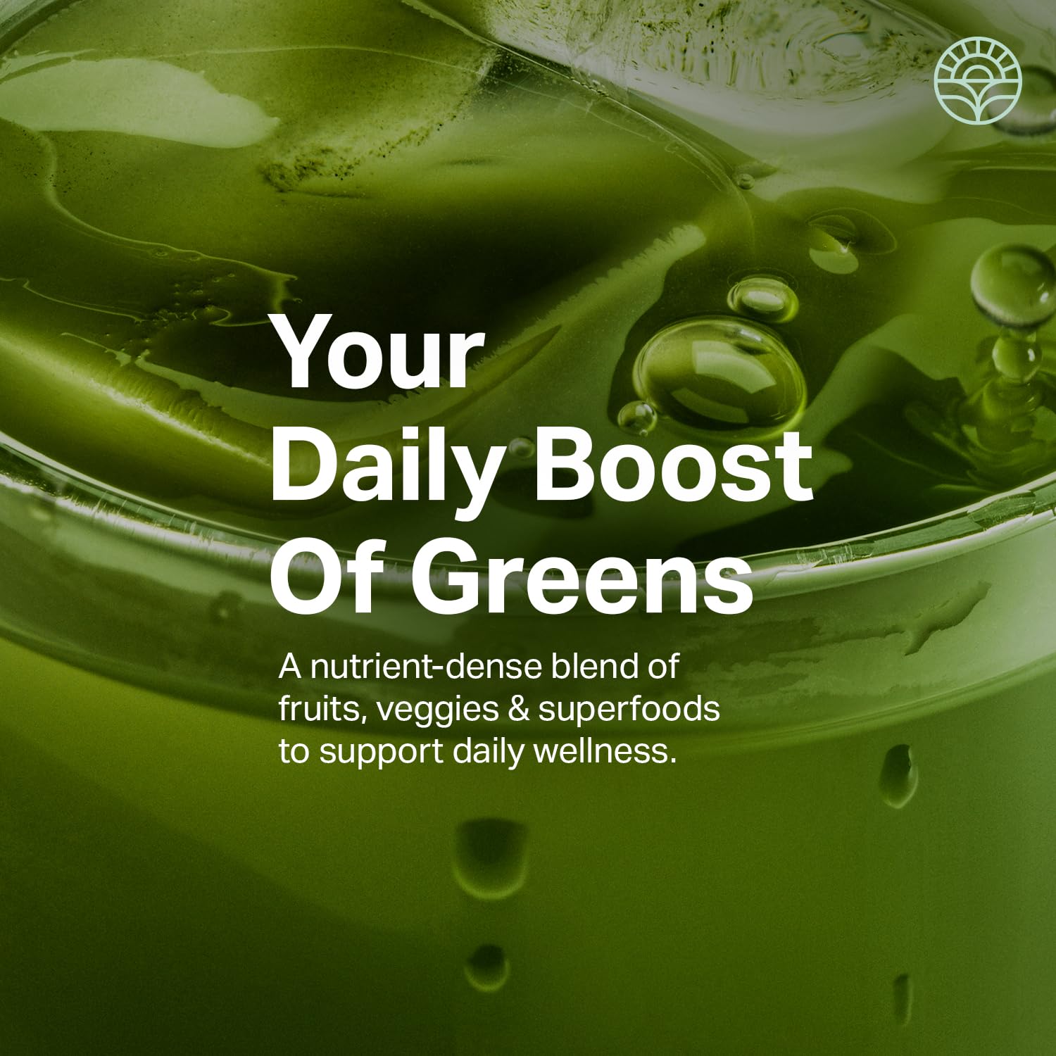 Proper Essential Greens Powder 109g mixed in a glass with water
