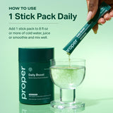 Proper Essential Greens Powder 109g packaging side view
