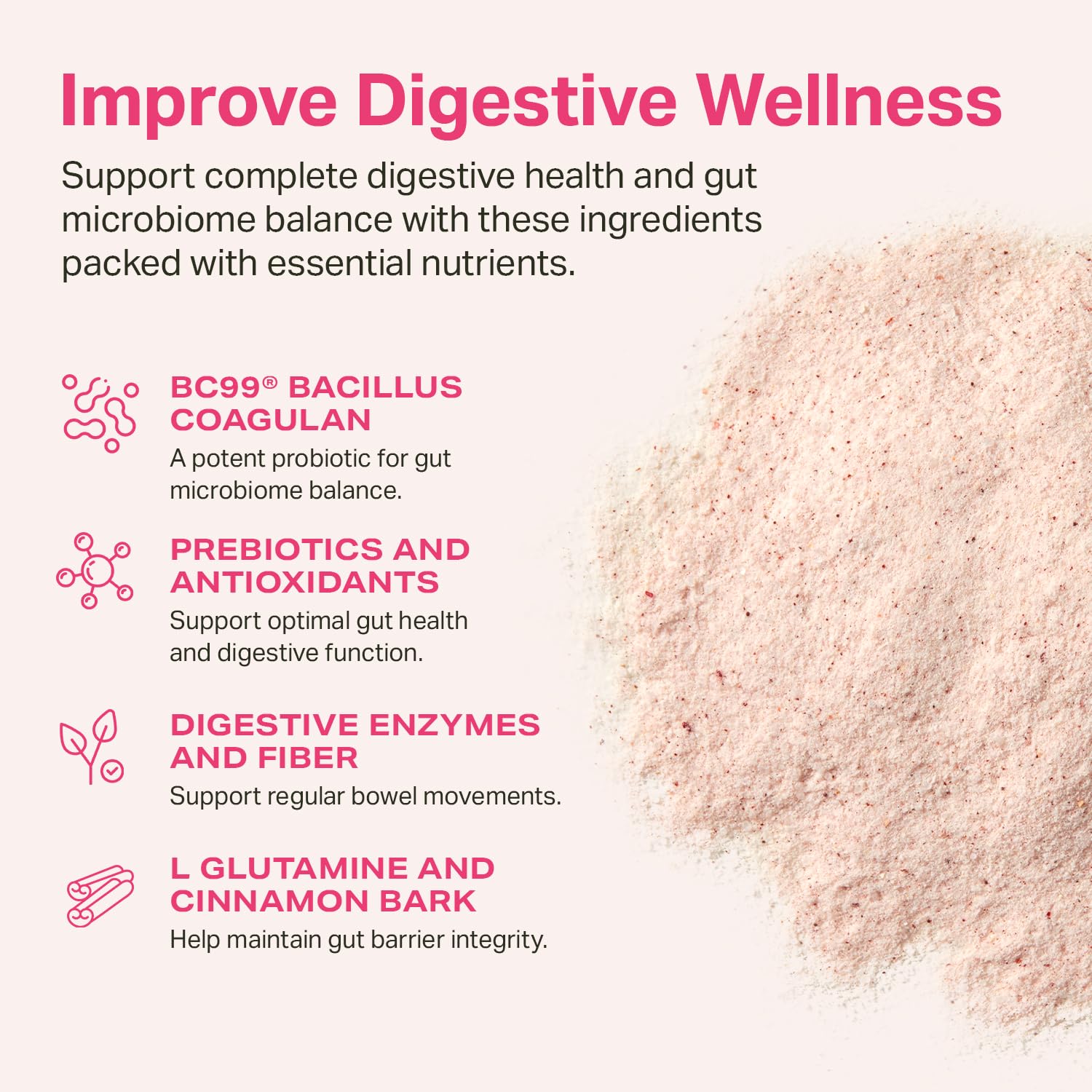 Proper Multi-Enzymes Powder Strawberry Pomegranate mixed with water