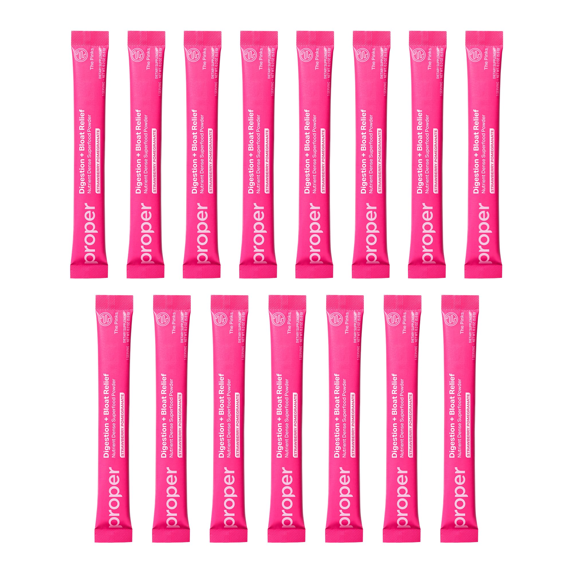 Proper Multi-Enzymes Powder Strawberry Pomegranate packaging