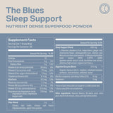 Proper Sleep Powder scoop with powder on a wooden table