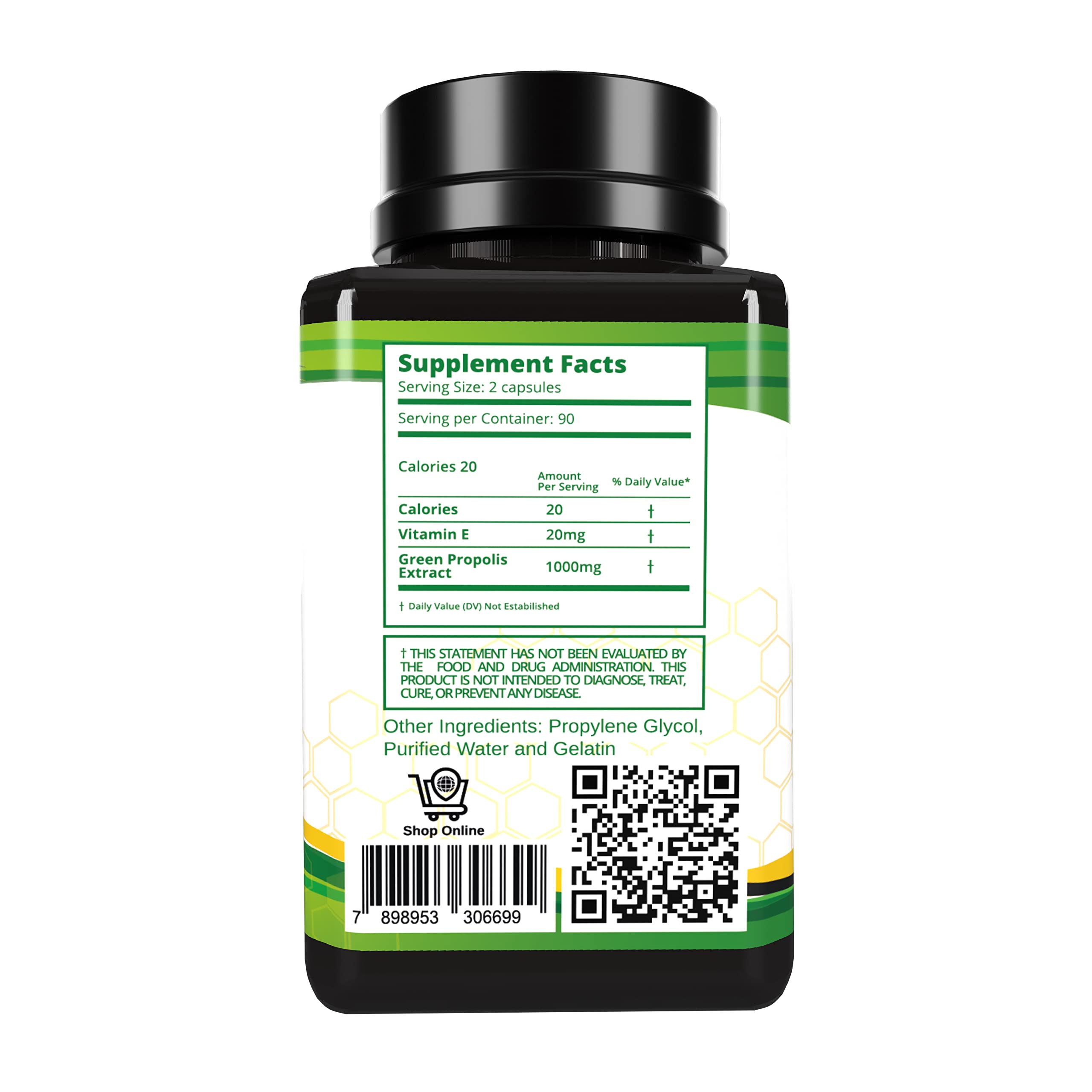 Propolis Health Bee Propolis Softgel lifestyle scene with bottle