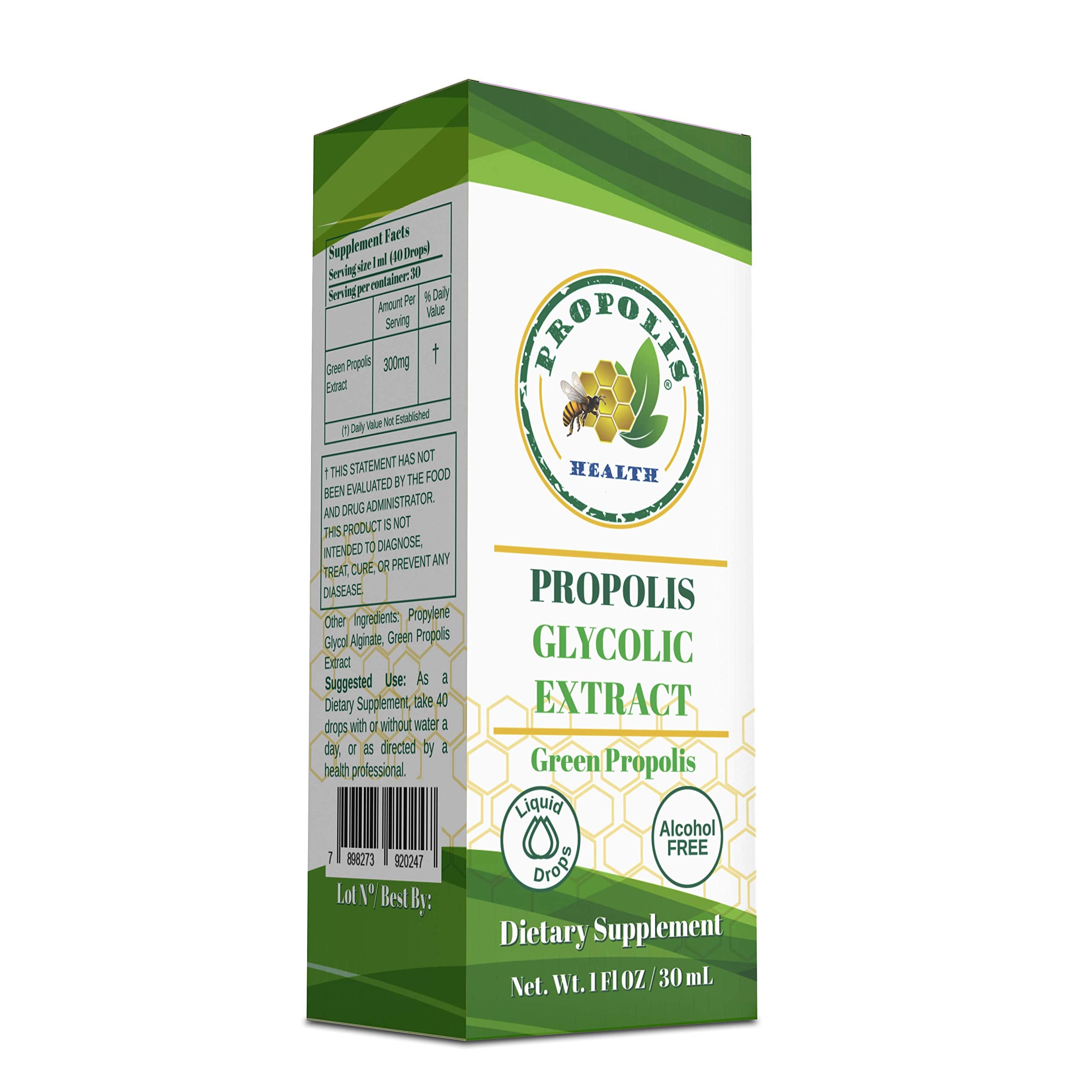 Propolis Health Green Propolis Extract Liquid 100g in use