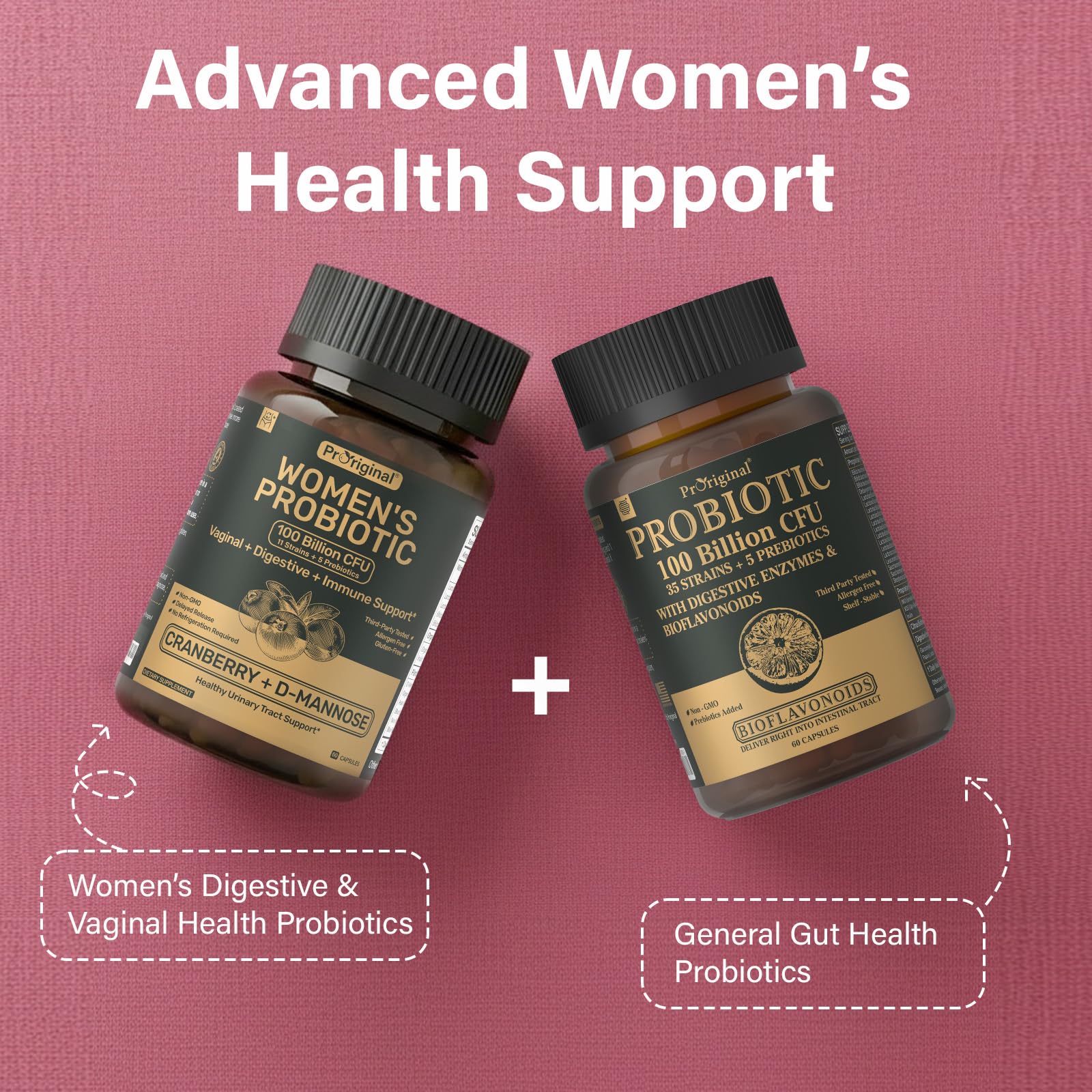 Proriginal Women’s Probiotic capsules in a hand