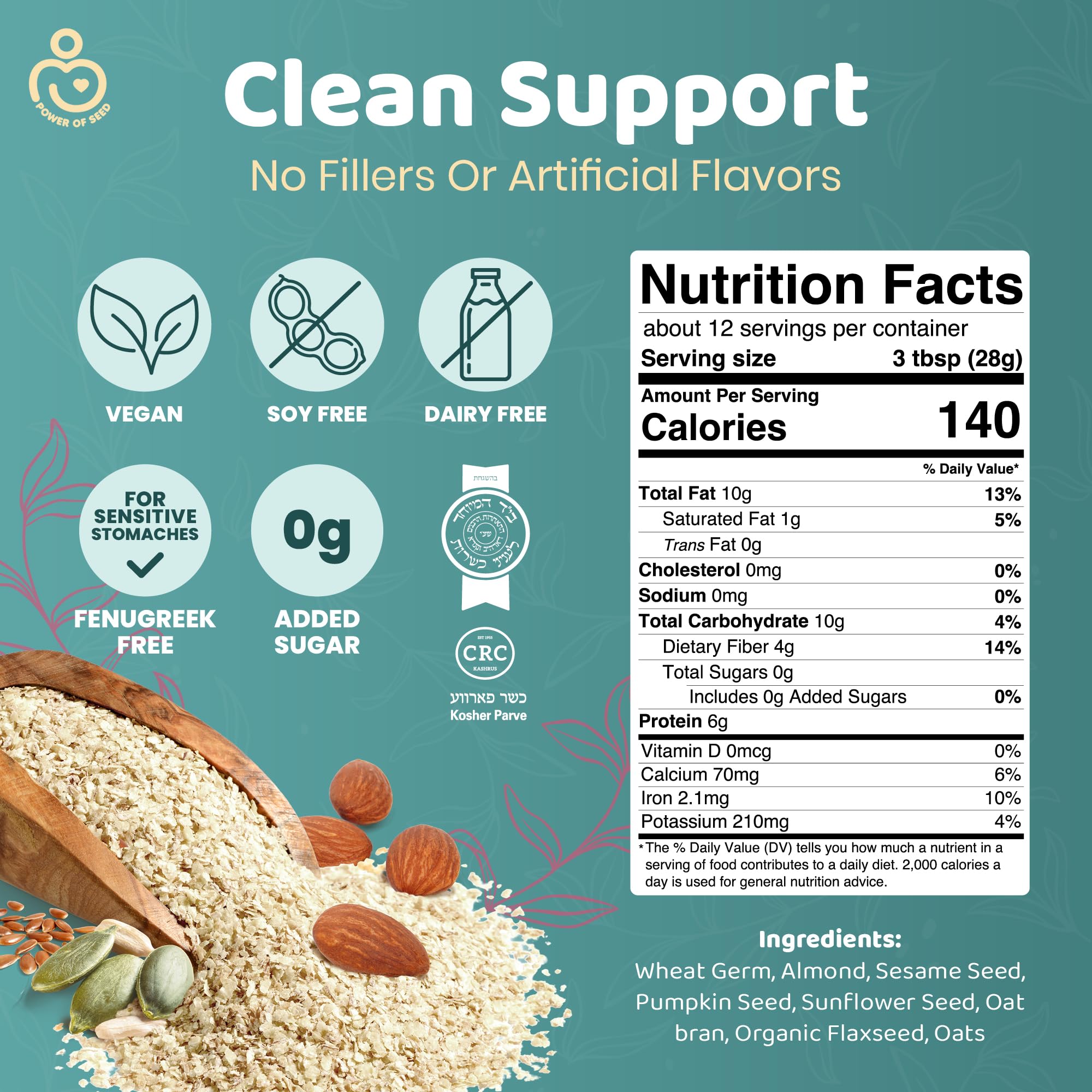 Proseed Lactation Protein Powder mixed in a smoothie