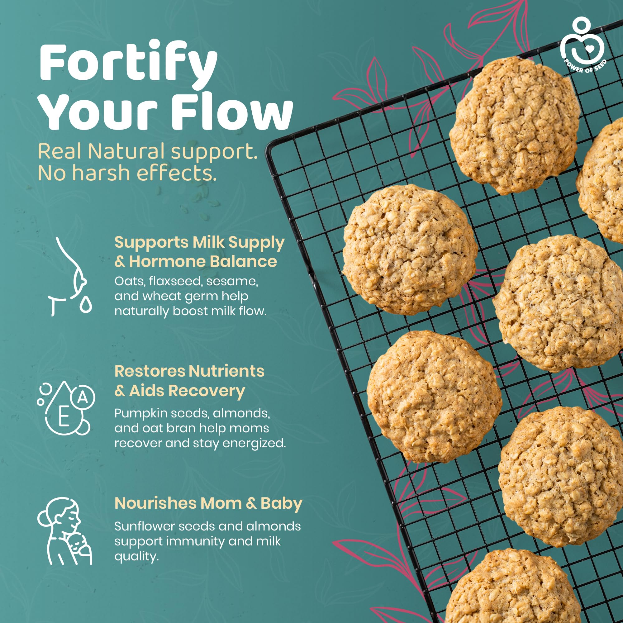 Proseed Lactation Protein Powder packaging side view