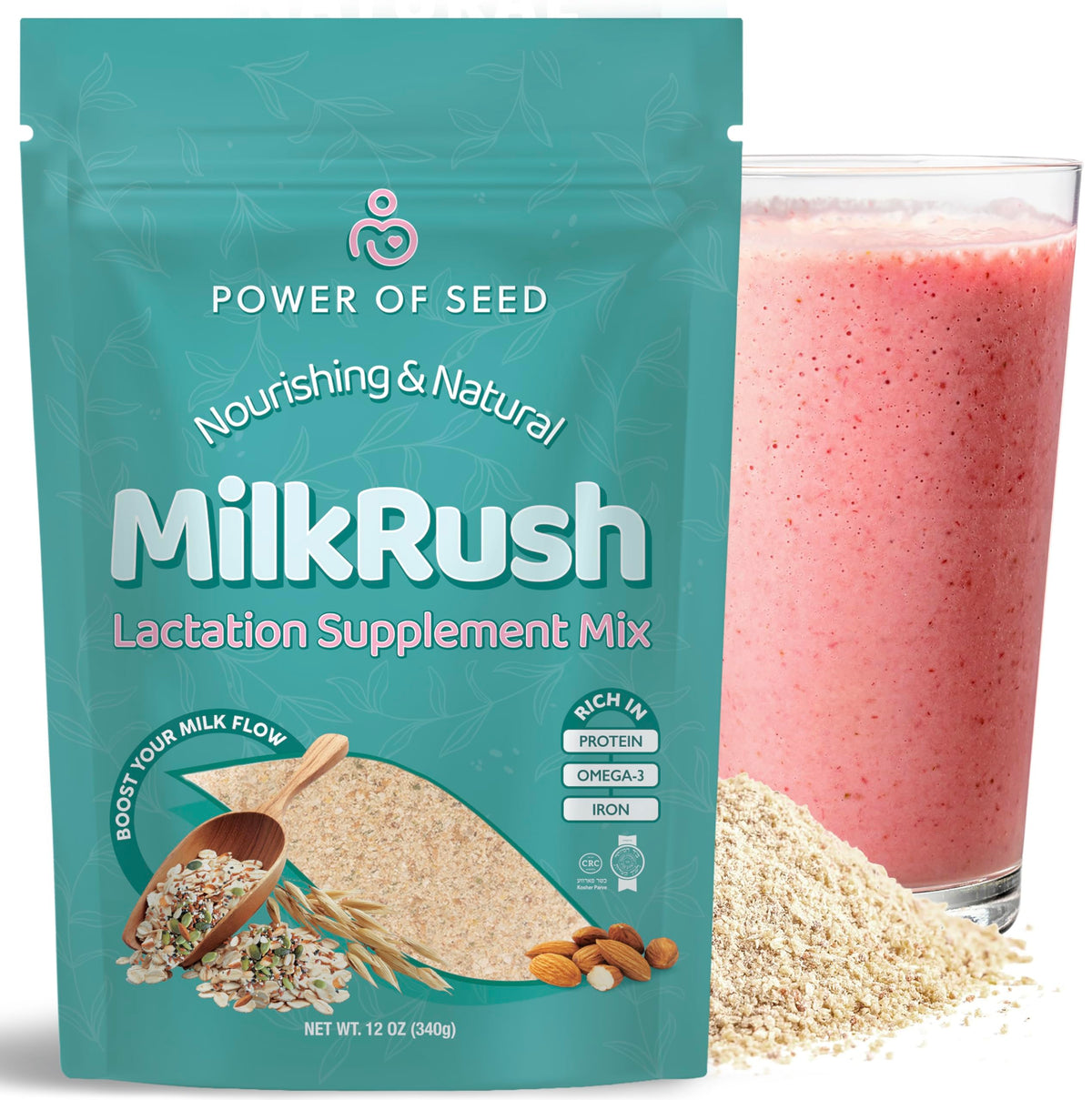 Proseed Power Of Seed Lactation Protein Powder 340g front view