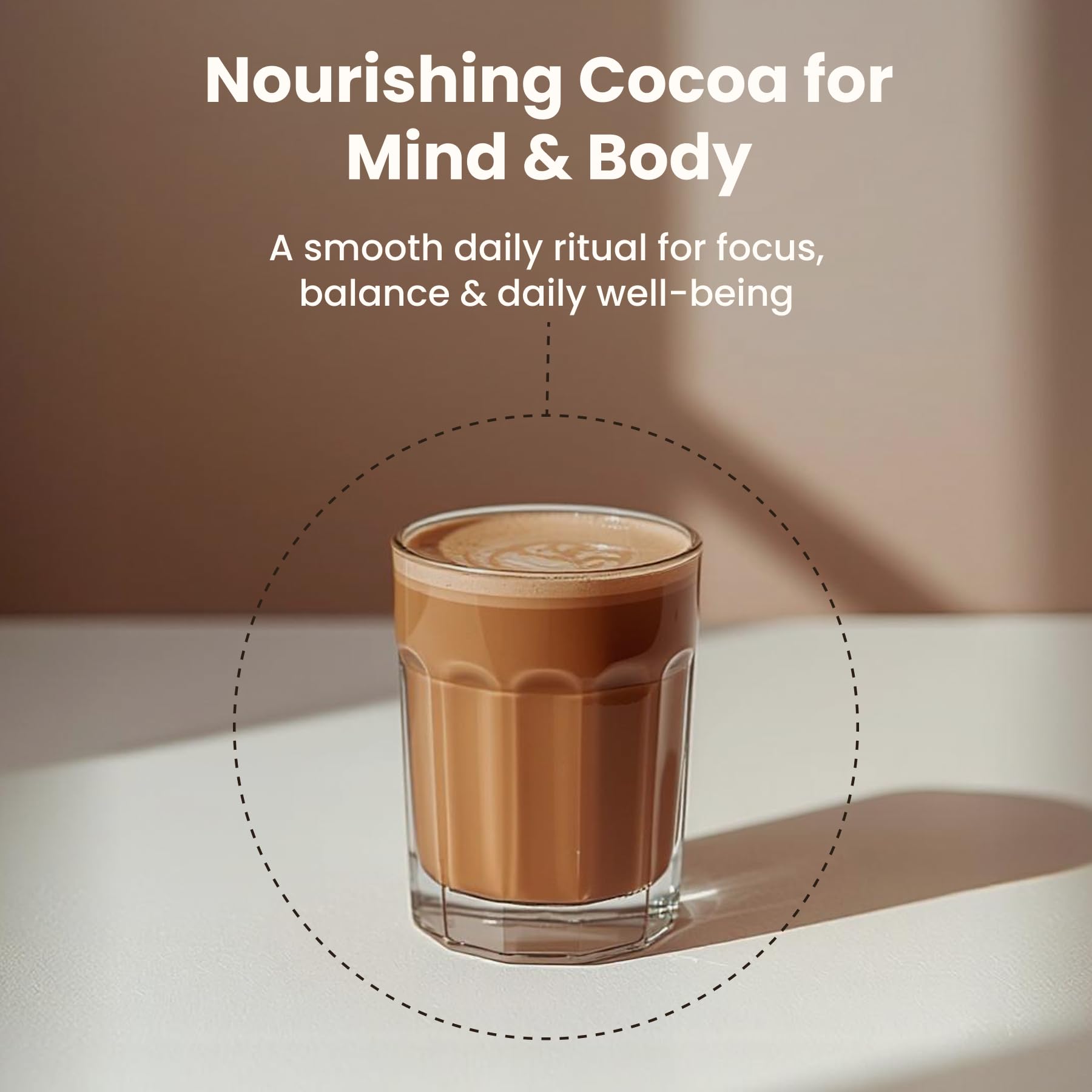 Prosper Mushroom Cocoa Blend served with dessert
