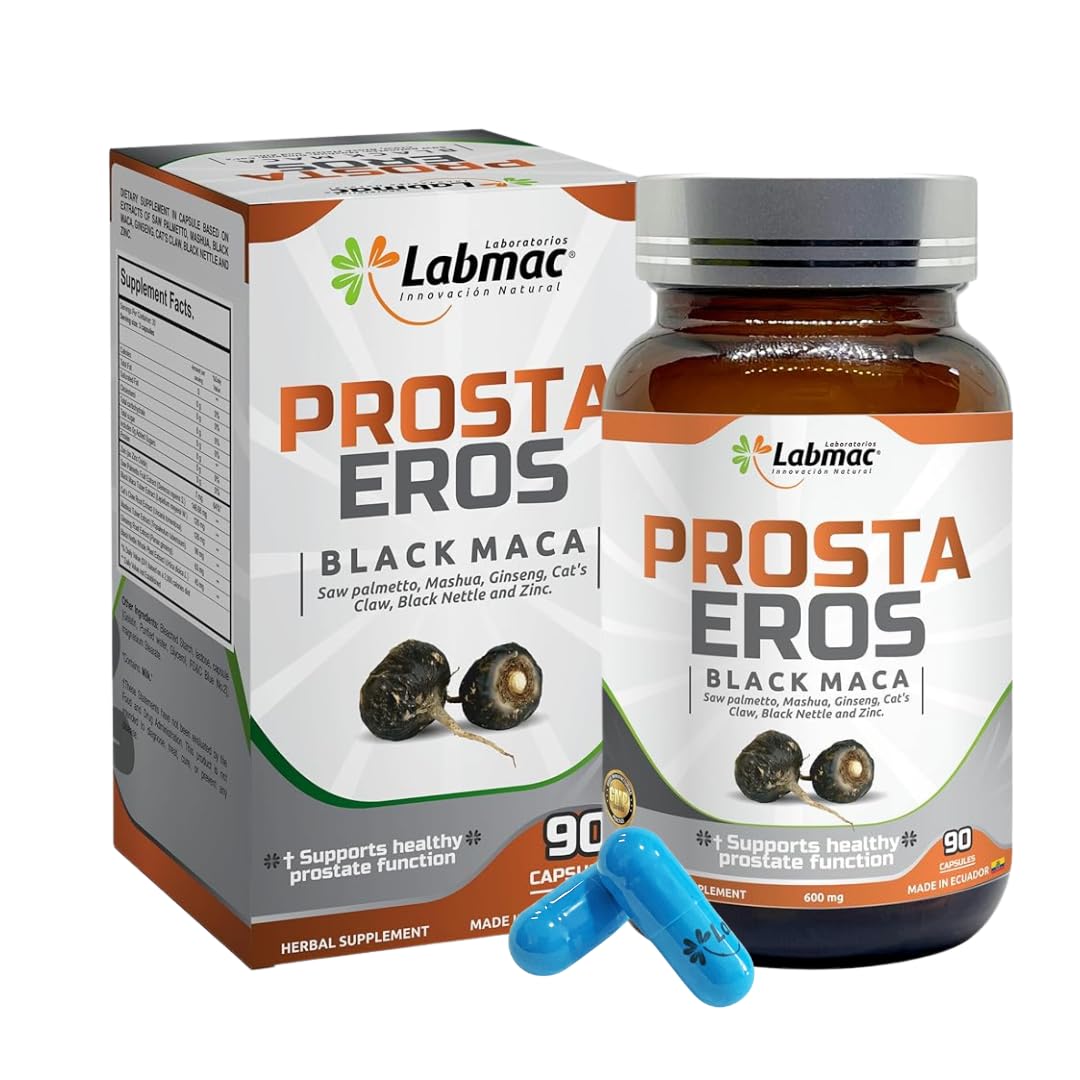 Prosta Eros Herbal Supplement with Zinc 60 Capsules front view