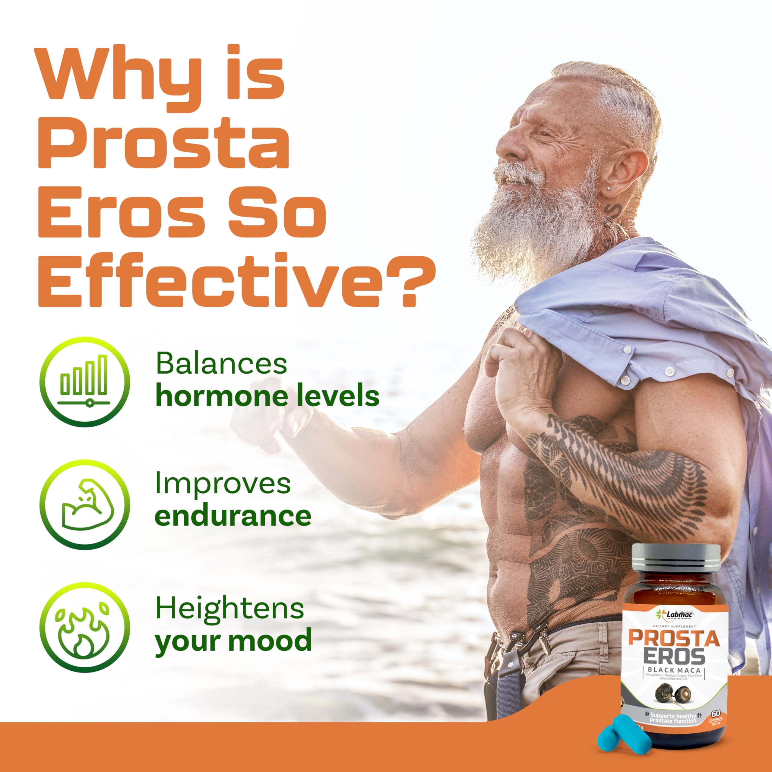 Prosta Eros Saw Palmetto Supplement side view