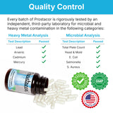 Prostacor Prostate Support Supplement bottle with cap open