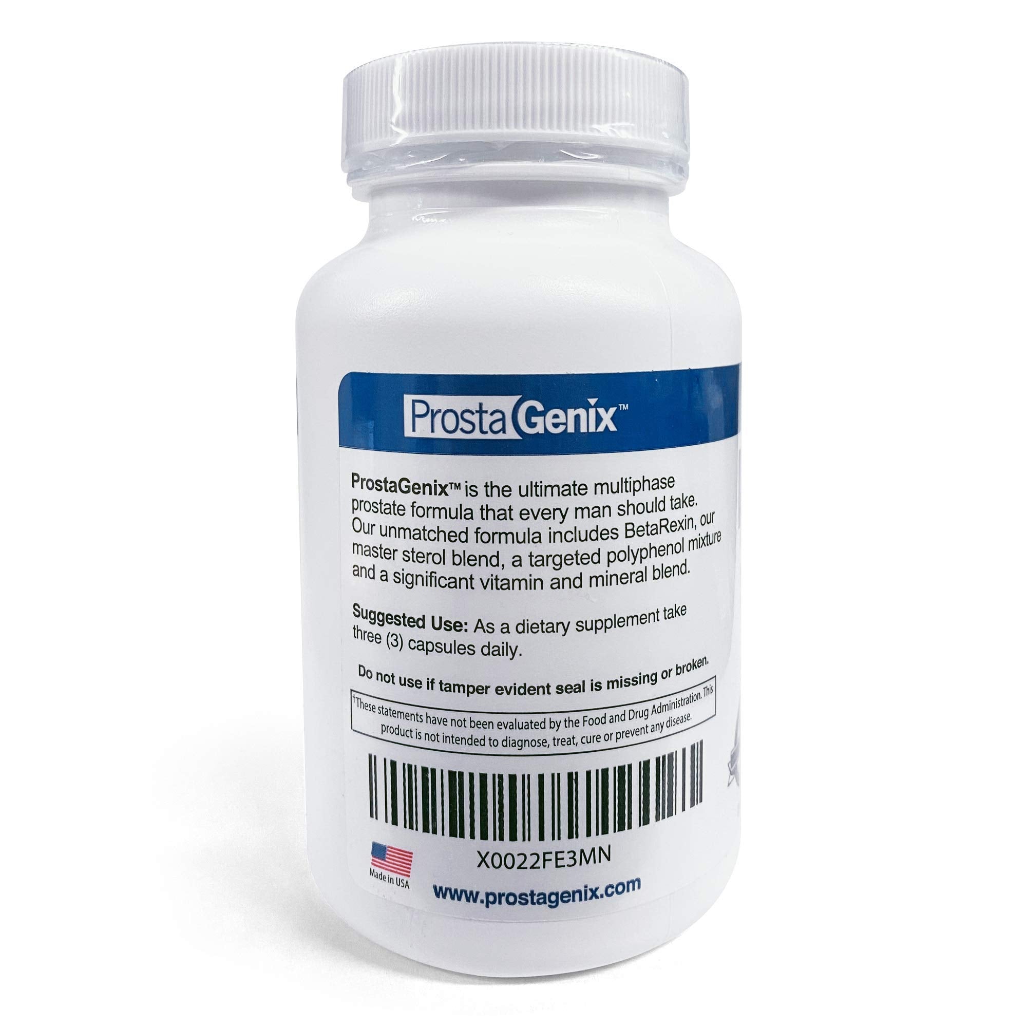 ProstaGenix Blended Vitamin & Mineral Supplement side view
