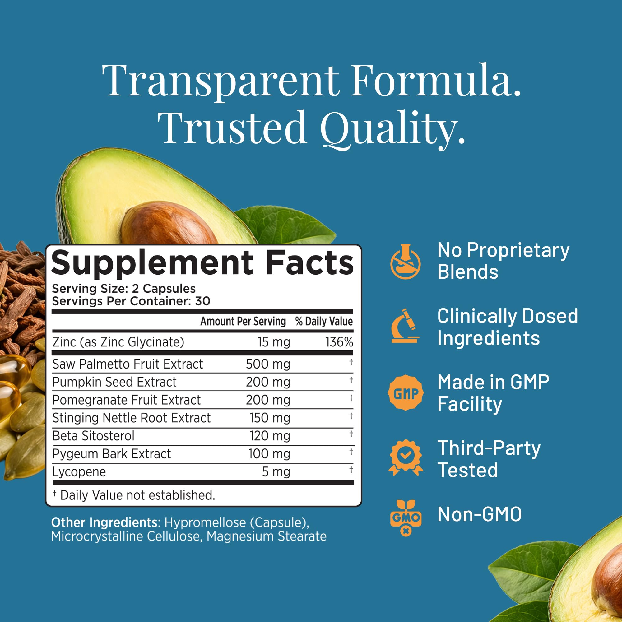 Prostara Saw Palmetto Supplement bottle with label