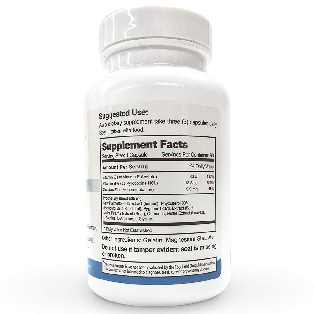Prostavar Saw Palmetto Supplement bottle top view