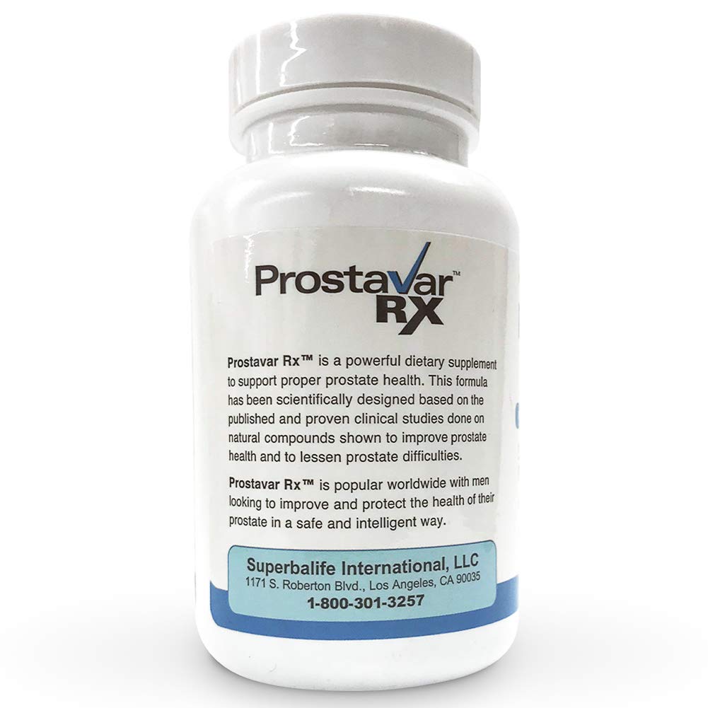 Prostavar Saw Palmetto Supplement side view with ingredients list