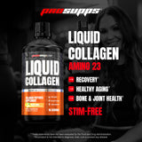 ProSupps Amino 23 Liquid Collagen Citrus Punch bottle side view