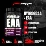 ProSupps HydroBCAA Amino Acids Powder 499g side view