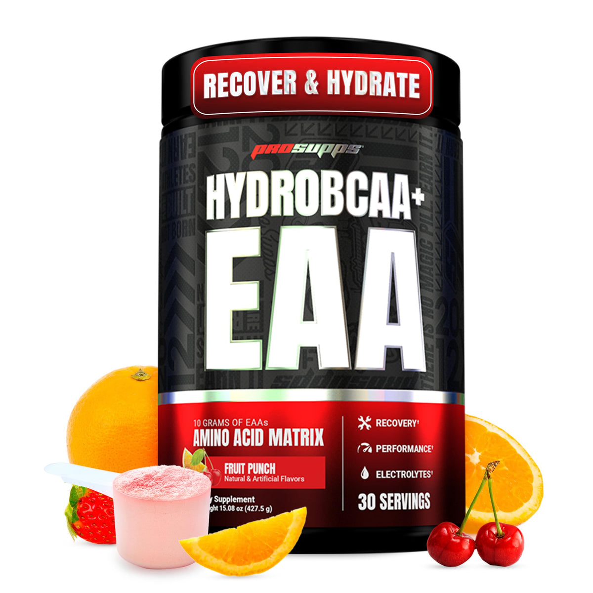 ProSupps HydroBCAA Fruit Punch flavour front view