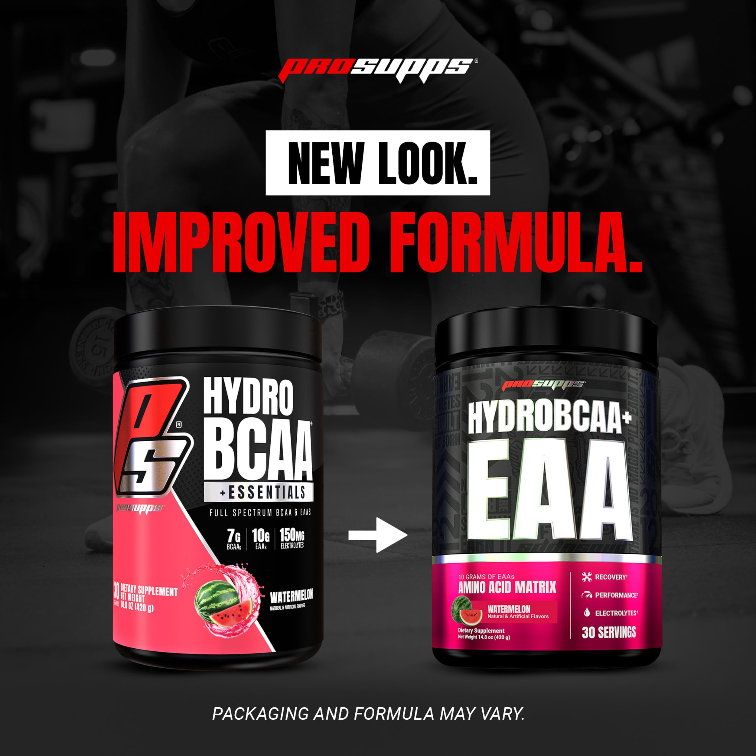 ProSupps HydroBCAA supplement with workout gear