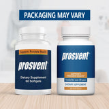 Prosvent Prostate Supplement bottle with natural ingredients background