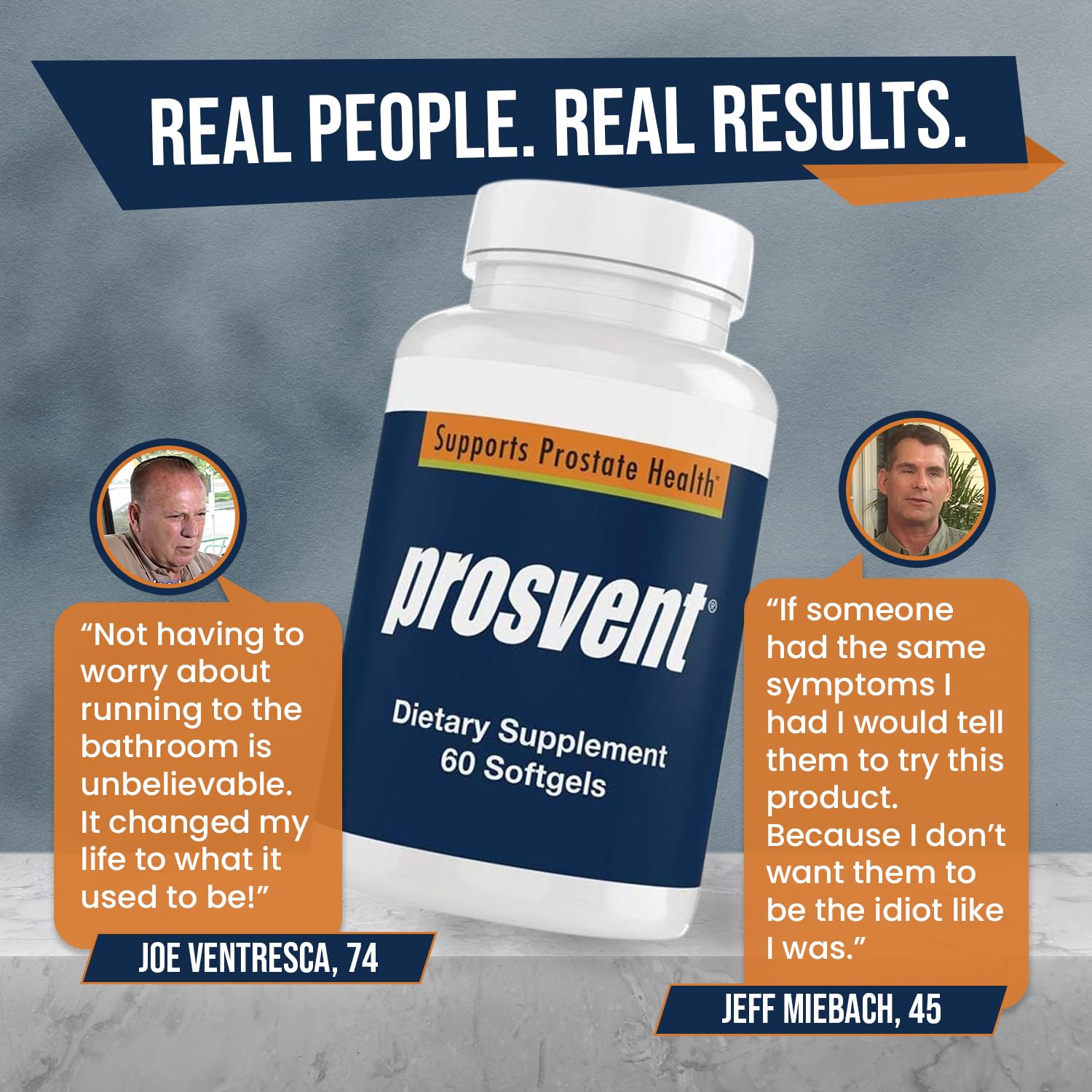 Prosvent Prostate Supplement ingredients list on packaging