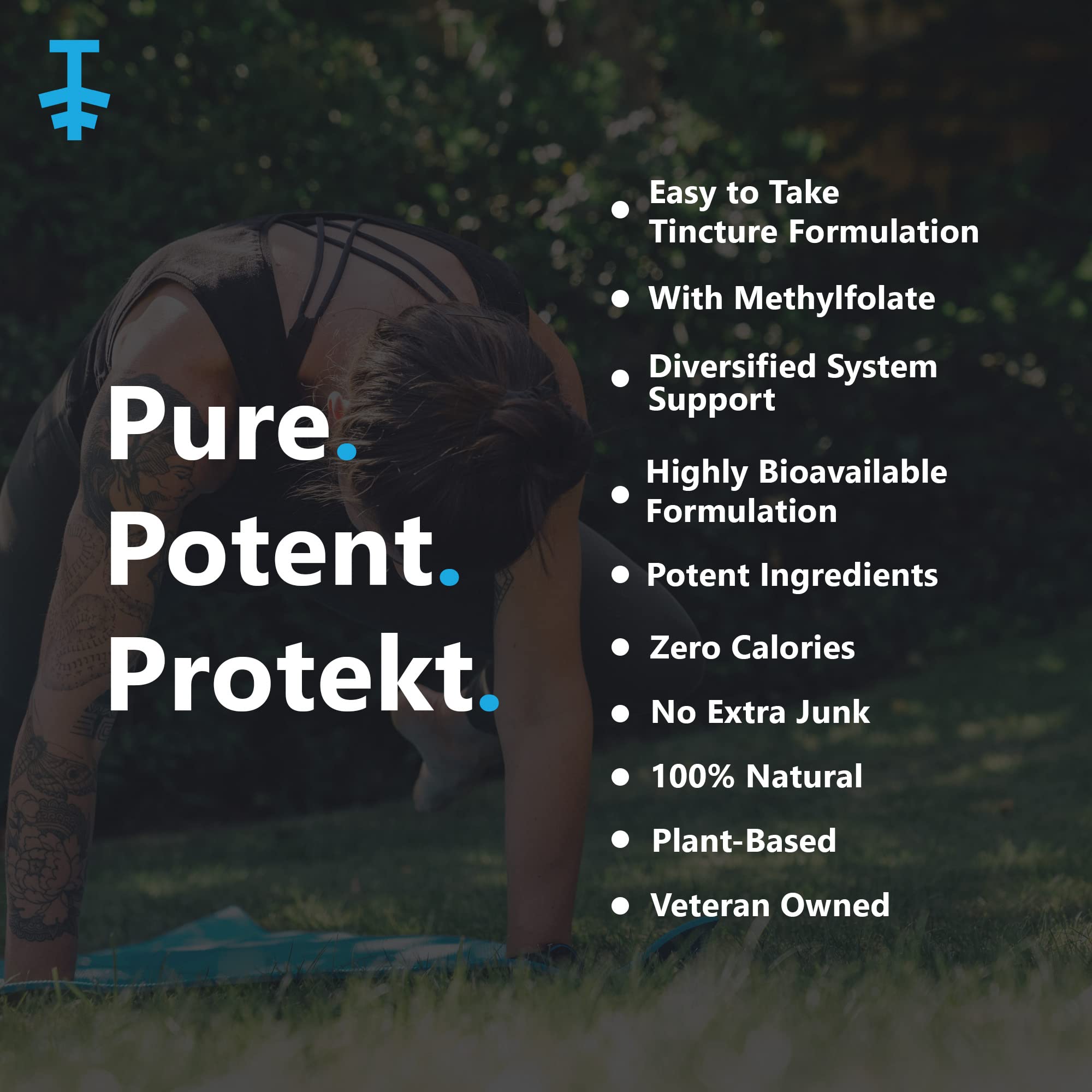 PROTEKT Liquid Vitamin B12 with D3 and K2 dropper close-up