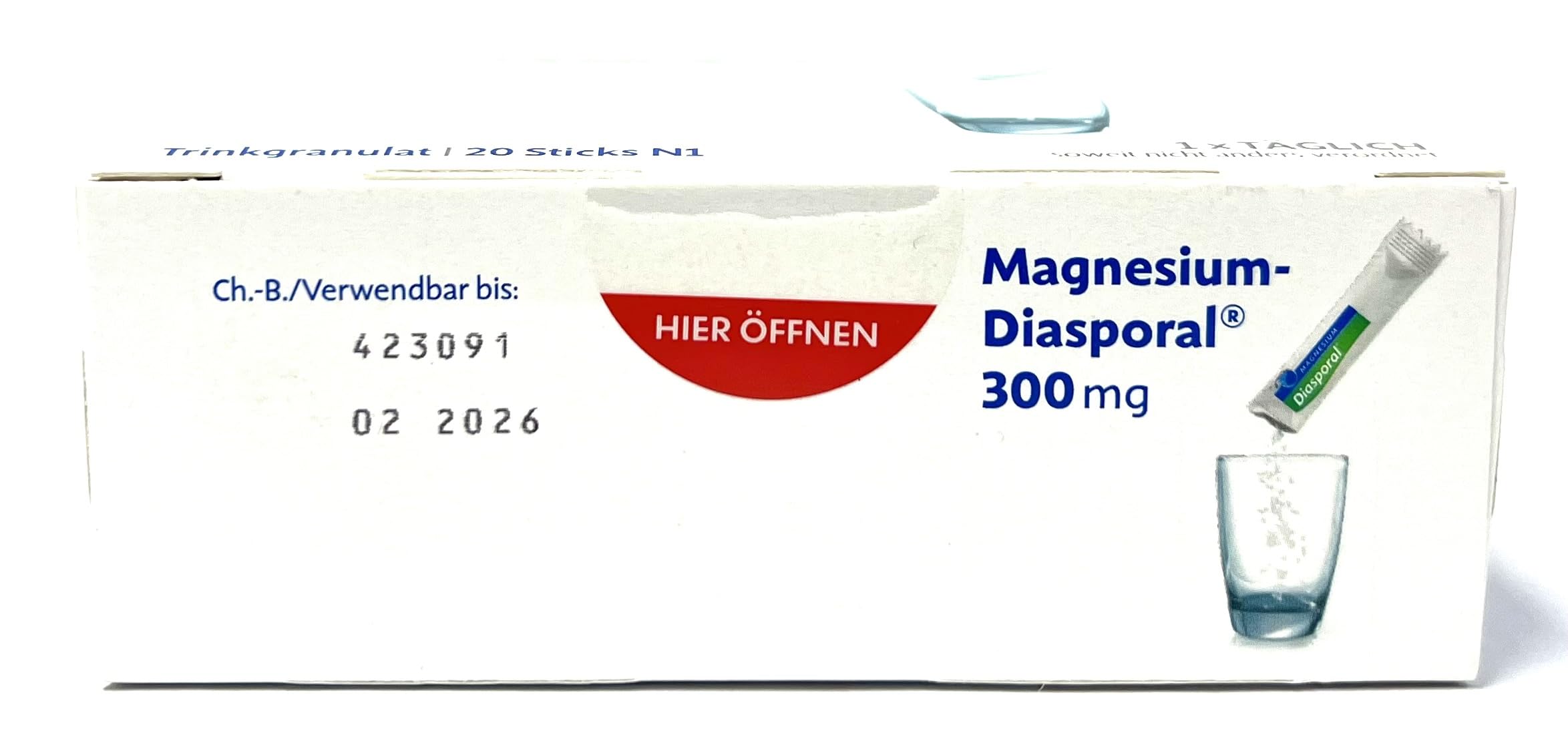Protina Magnesium Sachets 300mg packaging side view