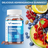 ProTKFU Ashwagandha Gummies in a hand for size comparison