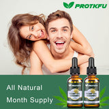 ProTKFU Hemp Oil Omega 3-6-9 lifestyle scene with plants