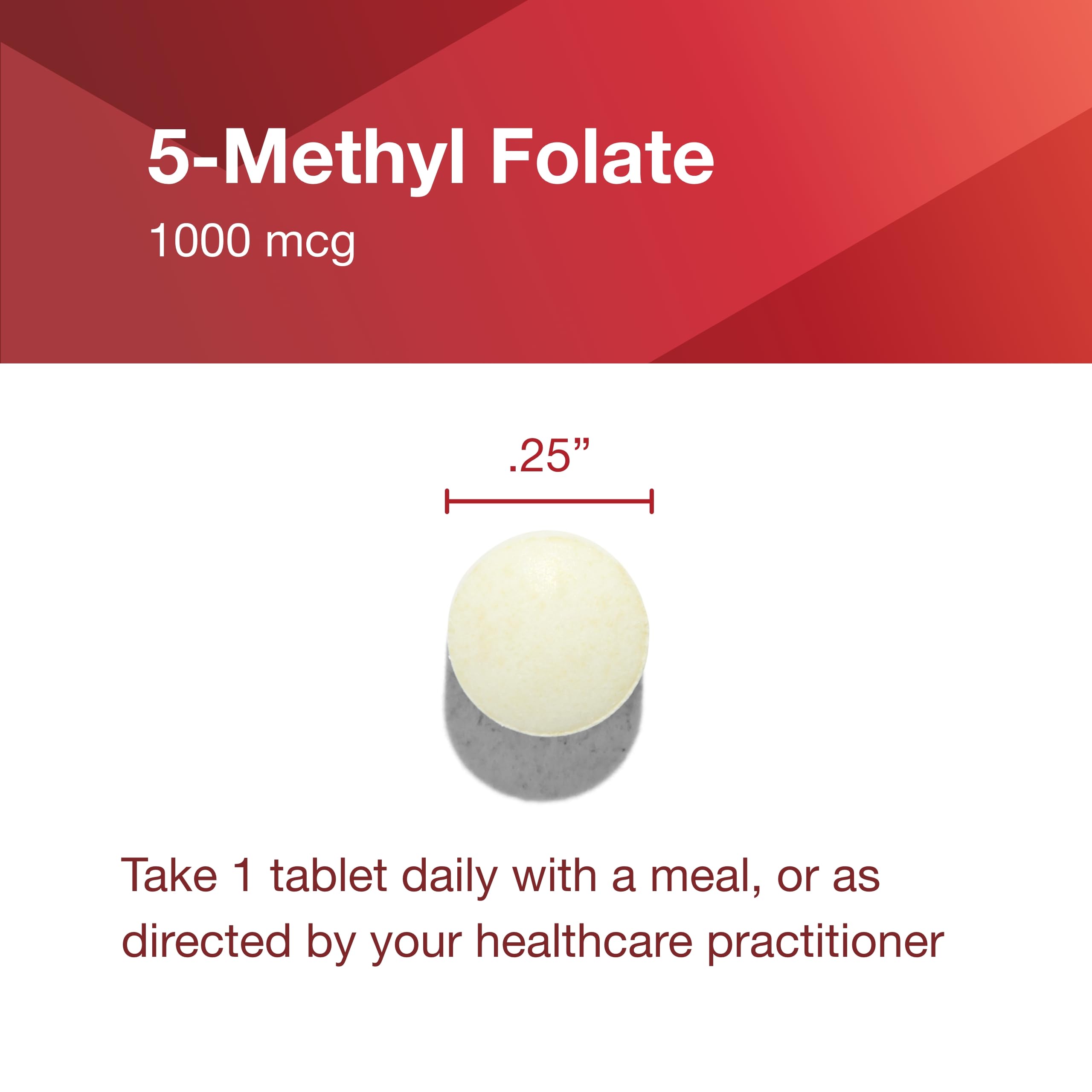PROTOCOL FOR LIFE BALANCE 5-Methylfolate 1,000mcg Supplement bottle with a measuring spoon