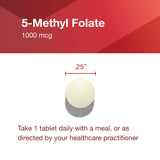 PROTOCOL FOR LIFE BALANCE 5-Methylfolate 1,000mcg Supplement bottle with a measuring spoon