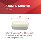 PROTOCOL FOR LIFE BALANCE Acetyl-L-Carnitine Veg Capsules with AGELESS Oxygen Absorber