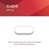 PROTOCOL FOR LIFE BALANCE CoQ10 200 mg capsules on a wooden table