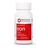 PROTOCOL FOR LIFE BALANCE Iron Supplement 36mg Bisglycinate 90 Veg Capsules front view