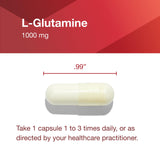 PROTOCOL FOR LIFE BALANCE L-Glutamine Capsules 1000mg nutritional information