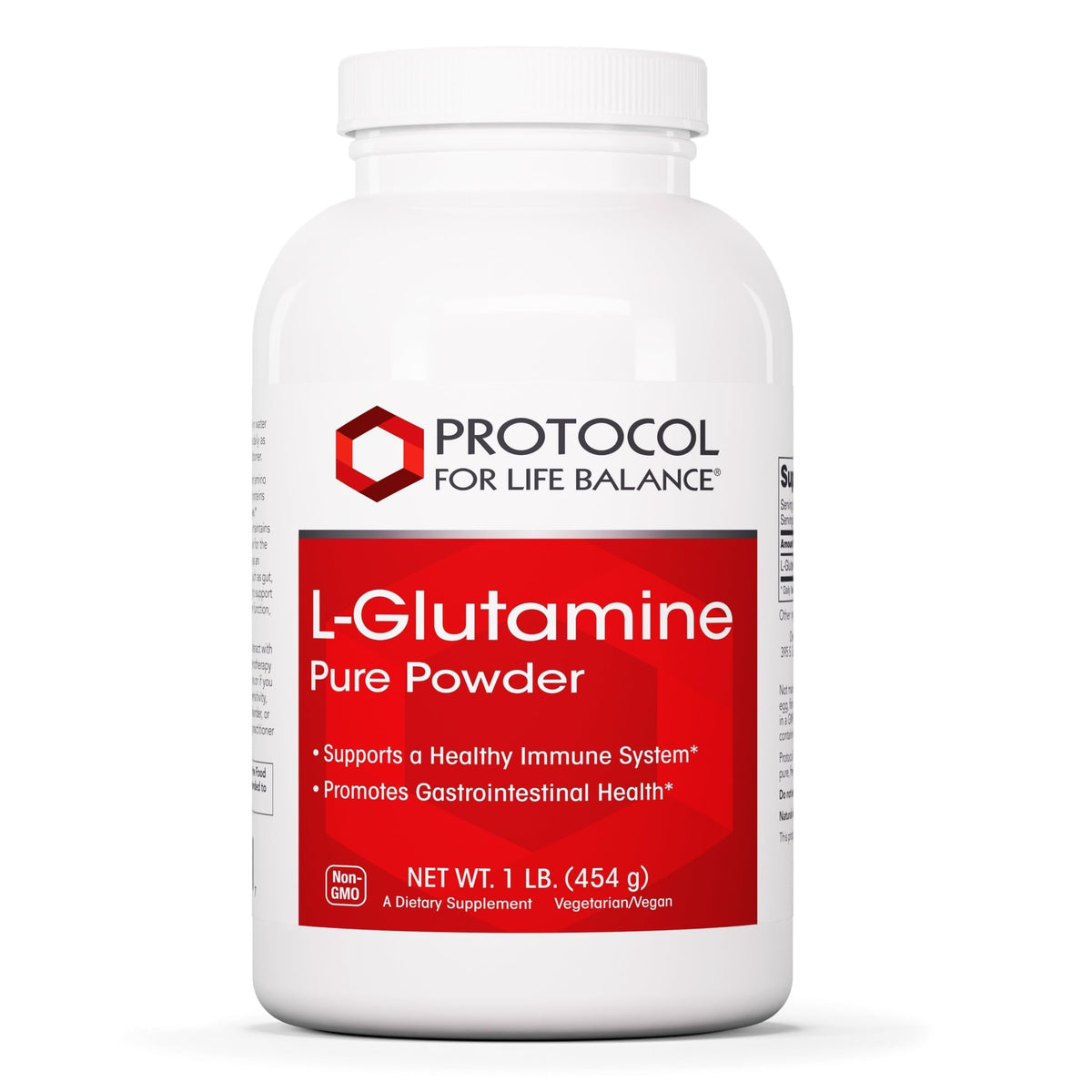 PROTOCOL FOR LIFE BALANCE L-Glutamine Powder front view 540g