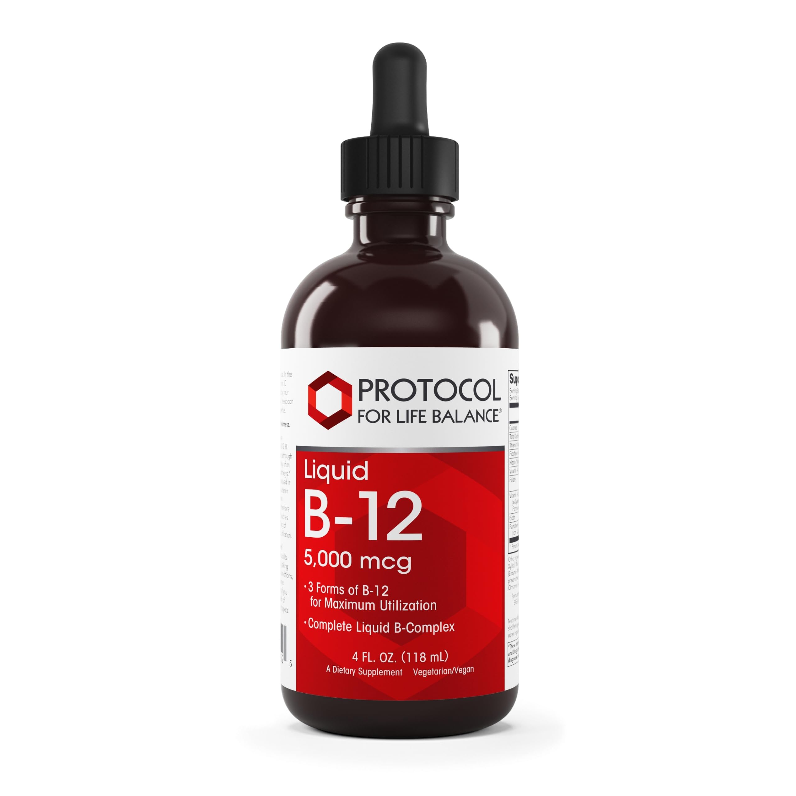 PROTOCOL FOR LIFE BALANCE Liquid B12 5000mcg front view