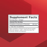 PROTOCOL FOR LIFE BALANCE Pantethine 300mg Softgels bottle side view