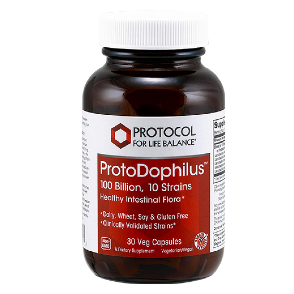 PROTOCOL FOR LIFE BALANCE ProtoDophilus Probiotic 100 Billion CFU front view