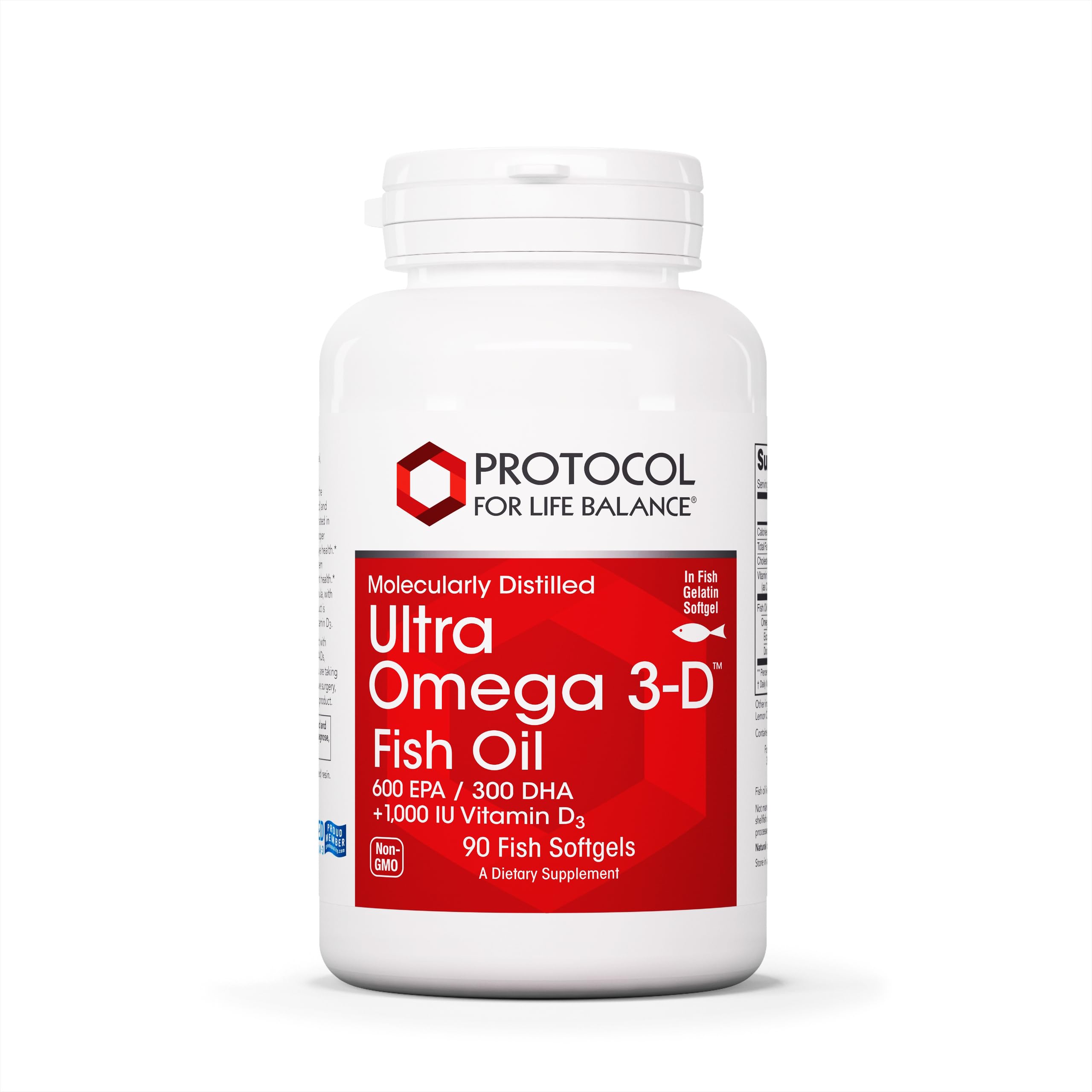 PROTOCOL FOR LIFE BALANCE Ultra Omega 3-D softgel front view