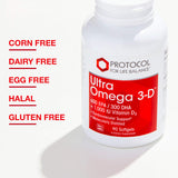 PROTOCOL FOR LIFE BALANCE Ultra Omega 3-D softgel in hand