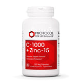 PROTOCOL FOR LIFE BALANCE Vitamin C & Zinc Supplement front view
