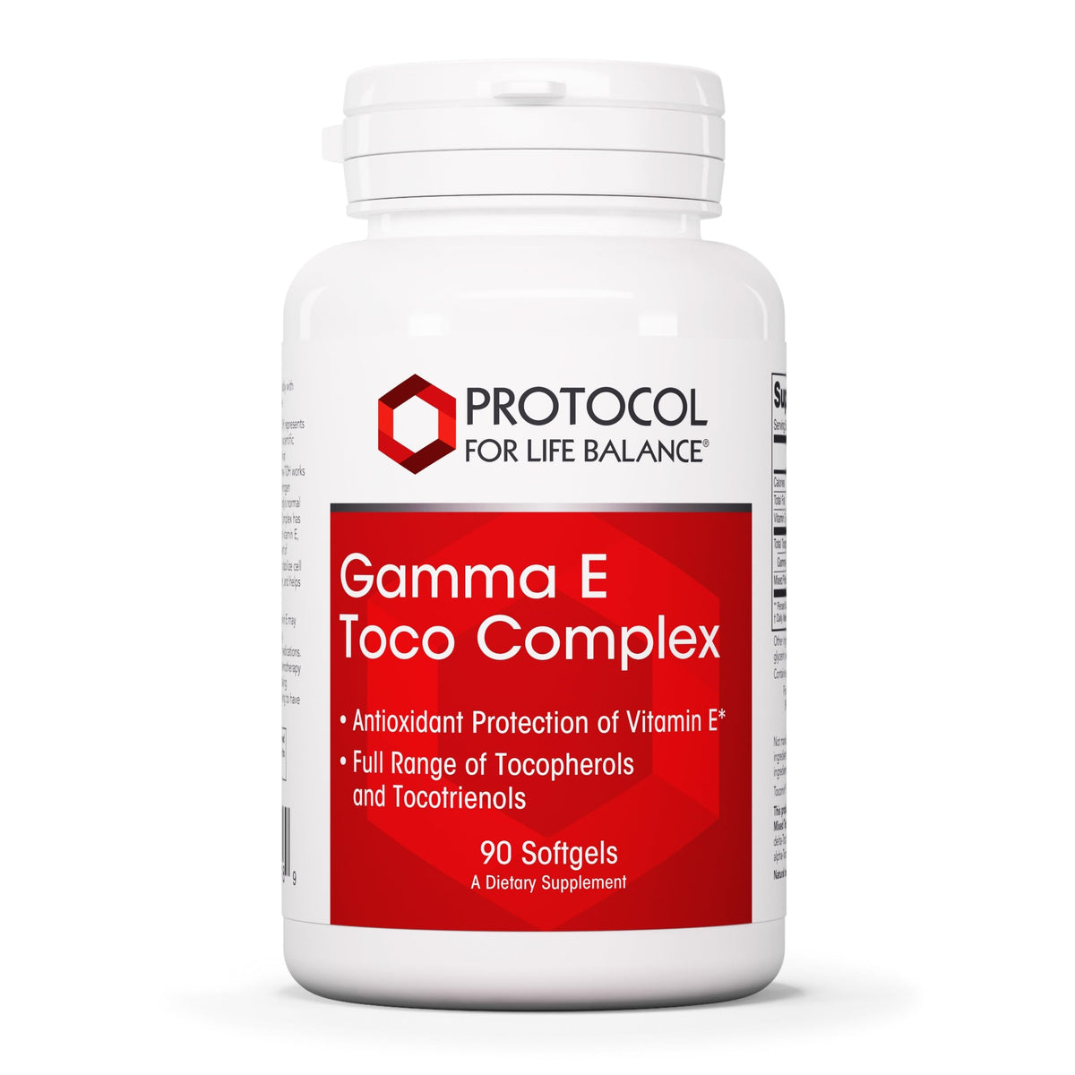 PROTOCOL FOR LIFE BALANCE Vitamin E Softgels 300mg front view