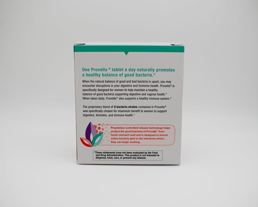 Provella Probiotic Supplement packaging details
