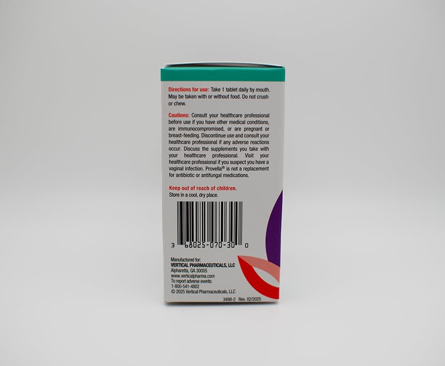 Provella Probiotic Supplement tablet close-up