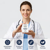 Provilio NAD Resveratrol Supplement 60 Capsules on a table