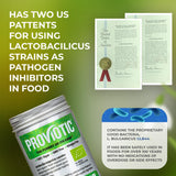 PROVIOTIC Vegan Probiotic Capsules on a wooden table with natural light